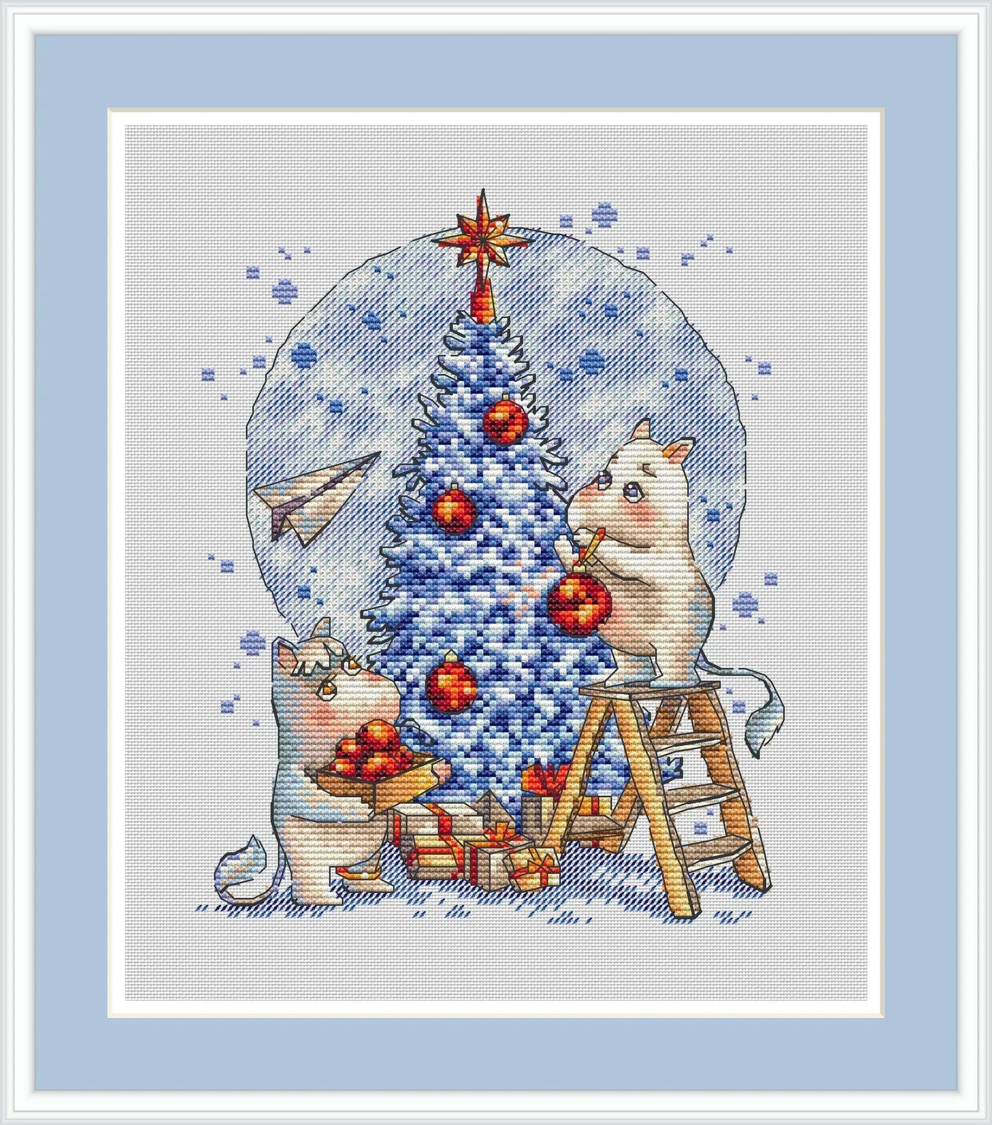 Christmas Tree Decoration Cross Stitch Pattern