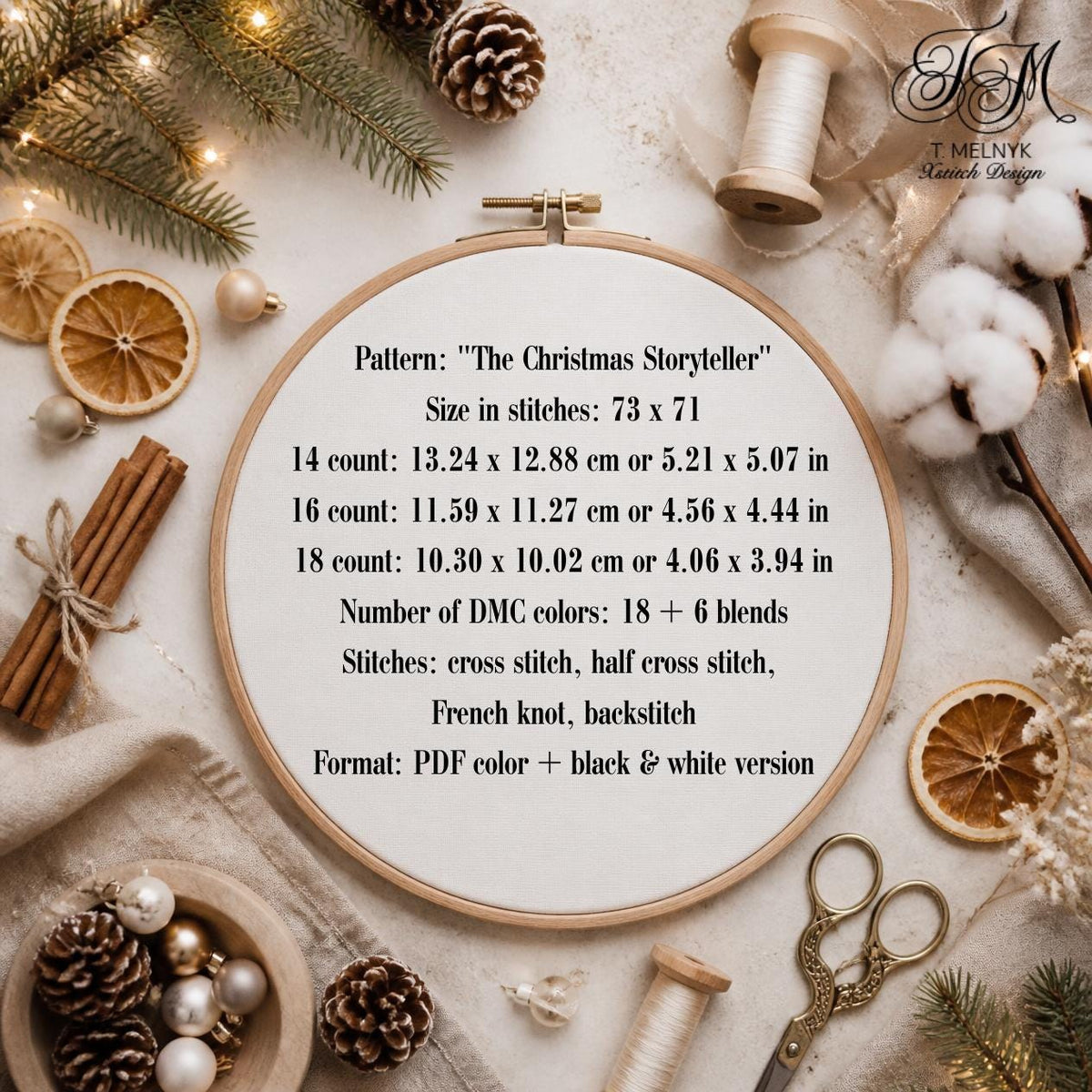 Christmas Mouse Cross Stitch Pattern PDF Holiday Caroler Reading Book Winter Mouse in Glasses & Santa Hat |Instant Download