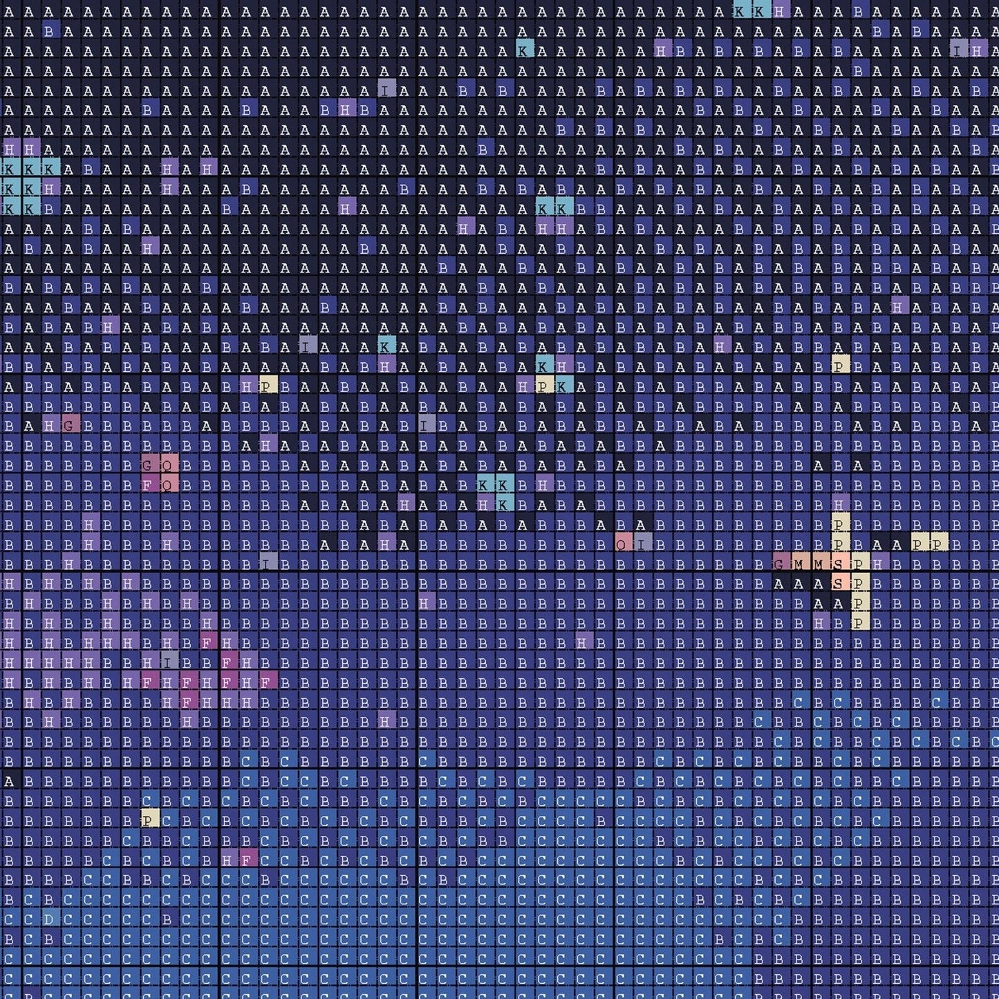 Night Sky over Trees Cross Stitch Pattern | Landscape Large Counted Cross Stitch Chart Download | Fantasy Cross Stitch Patterns