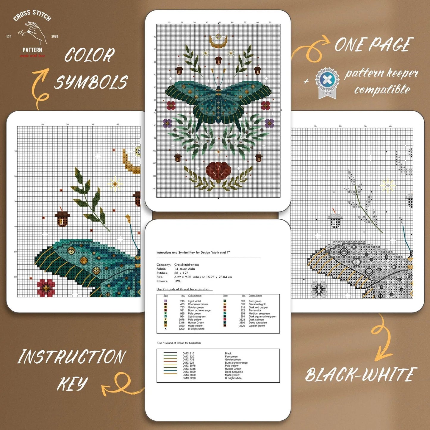 Scandinavian cross stitch pattern Advent calendar Nordic cross stitch Norway Christmas ornament Woodland Folk theme Holiday home decor