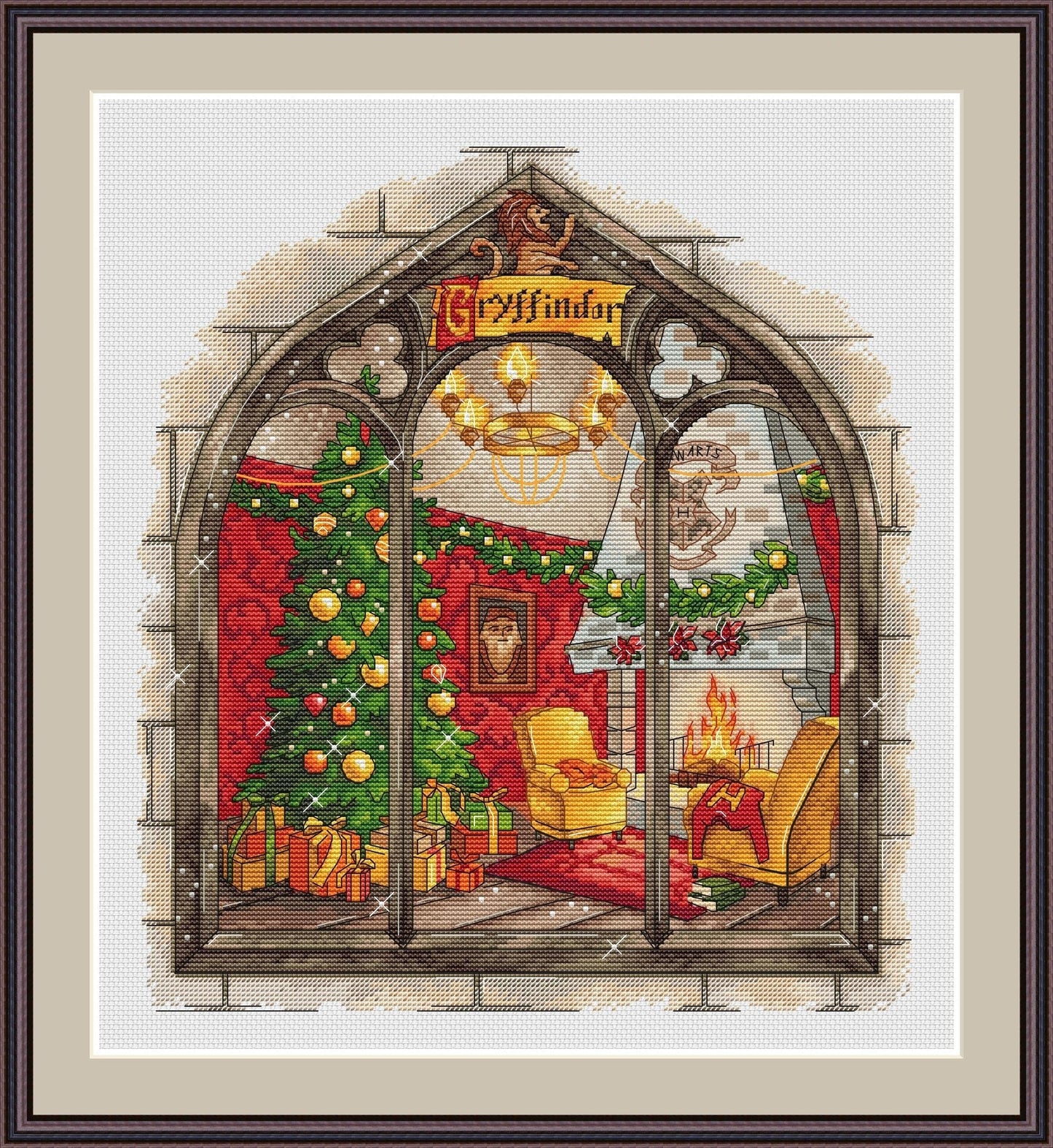 Christmas Interior 1 Cross Stitch Pattern