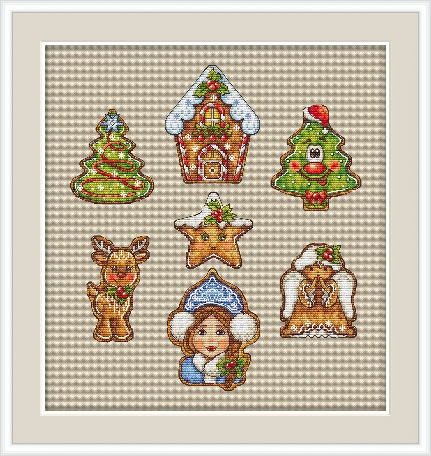 Gingerbread 2 Cross Stitch Pattern