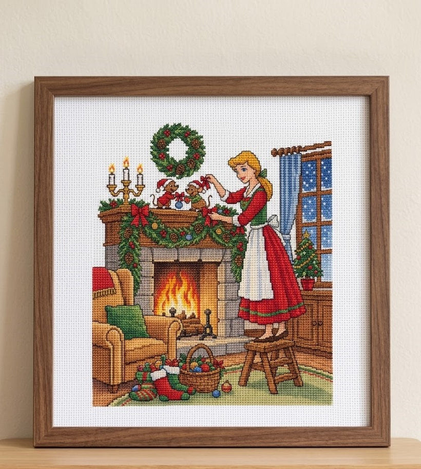 A Cozy Christmas Cross Stitch Pattern Instant Download PDF