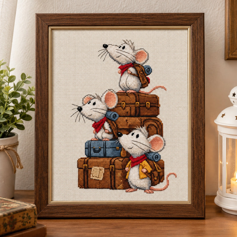 The Backpacker Buddies Cross Stitch Pattern Instant Download PDF