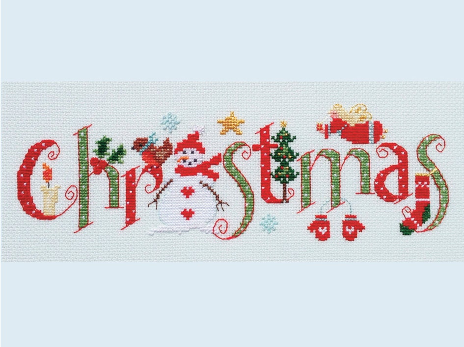 Christmas Cross Stitch Chart - Digital Format PDF Pattern Instant Download
