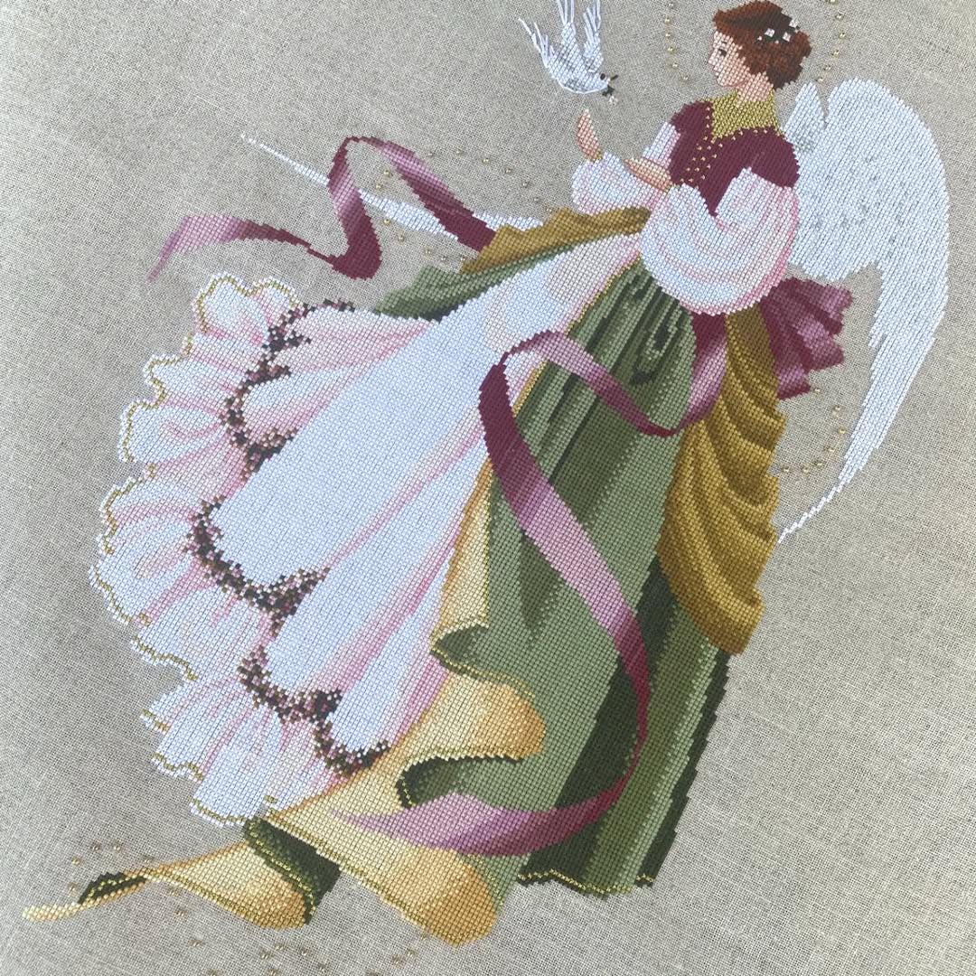Digital cross stitch pattern Angel of Grace, PDF + xsd SAGA, Cross Stitch Chart Angel Embroidery, Woman, Lady, Miss, Religious Cross Stitch