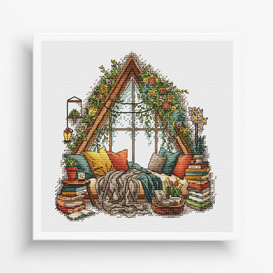 Spring Cross Stitch Pattern PDF, Spring Embroidery, Flowers Cross Stitch, Vintage Book Embroidery, Spring embroidery Counted Cross Stitch