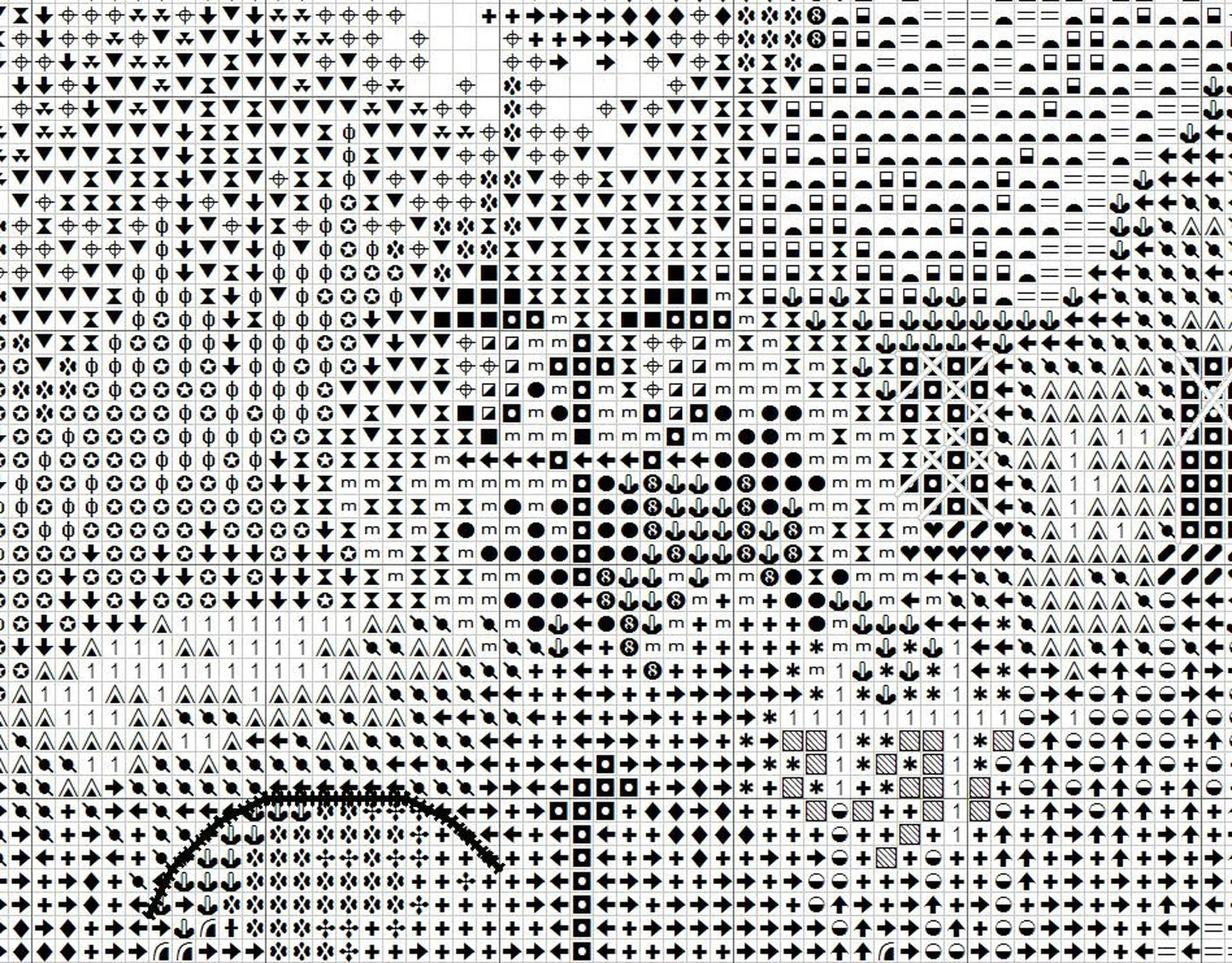 Summer landscape, Counted Cross Stitch Pattern, Village House, Hand Embroidery, Needlepoint Chart, Cottage Pattern PDF, Modern Cross Stitch
