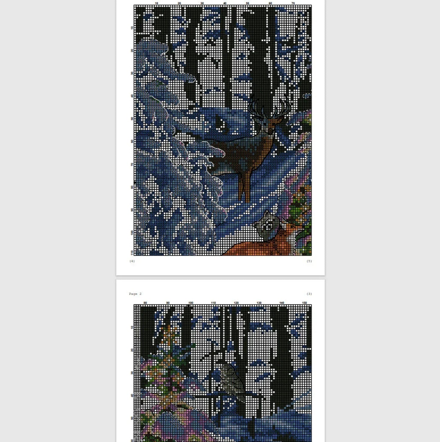 Woodland Glow Cross Stitch Pattern