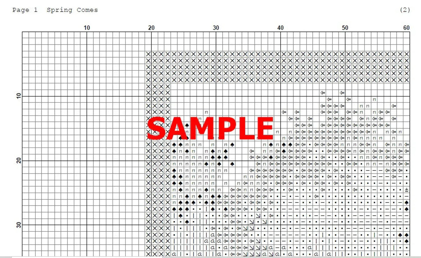 Village Cross Stitch Pattern,Spring Village,Victorian Style,Spring Cotage,Pattern Keeper,xstitxh,Embroidery,Pdf,Instant Download
