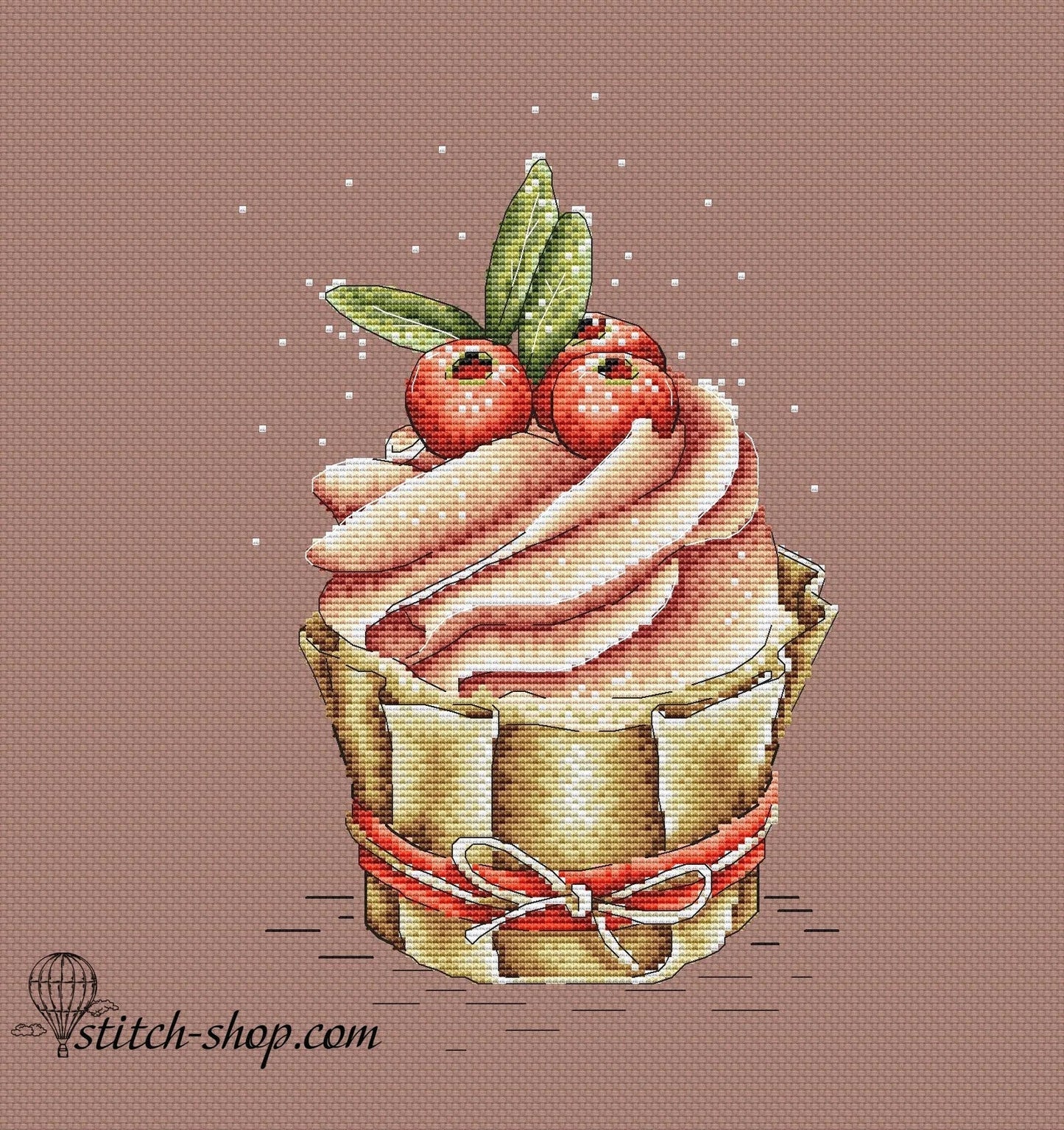 Cross-stitch scheme cake Embroidery pattern PDF