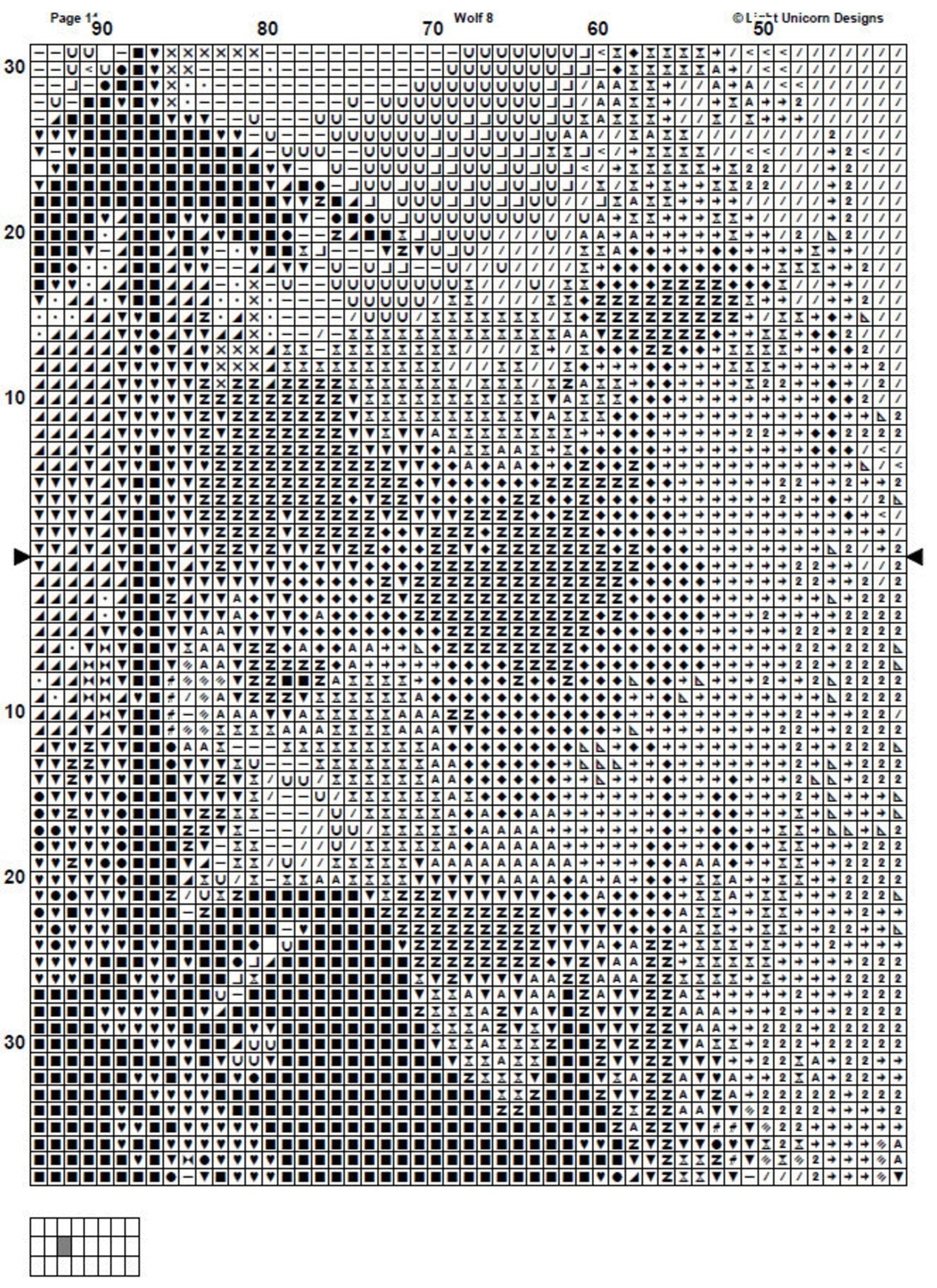 Wolf Cross Stitch Pattern 8 Instant PDF Download - Wolf Watercolor Cross Stitch Pattern - Animal Cross Stitch Pattern