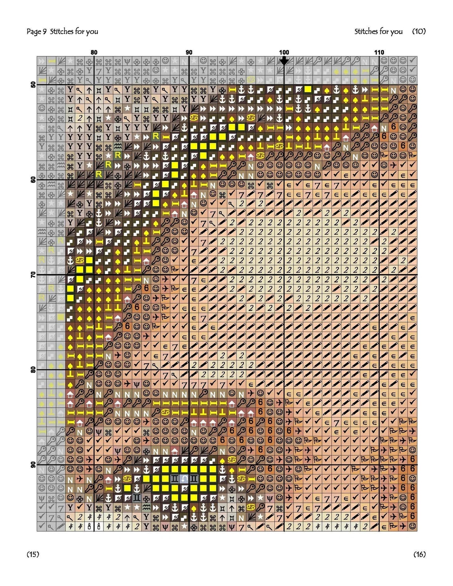 Little Girl - Counted Cross Stitch Patterns - Printable Chart PDF Format Needlework Embroidery Crafts DIY DMC color