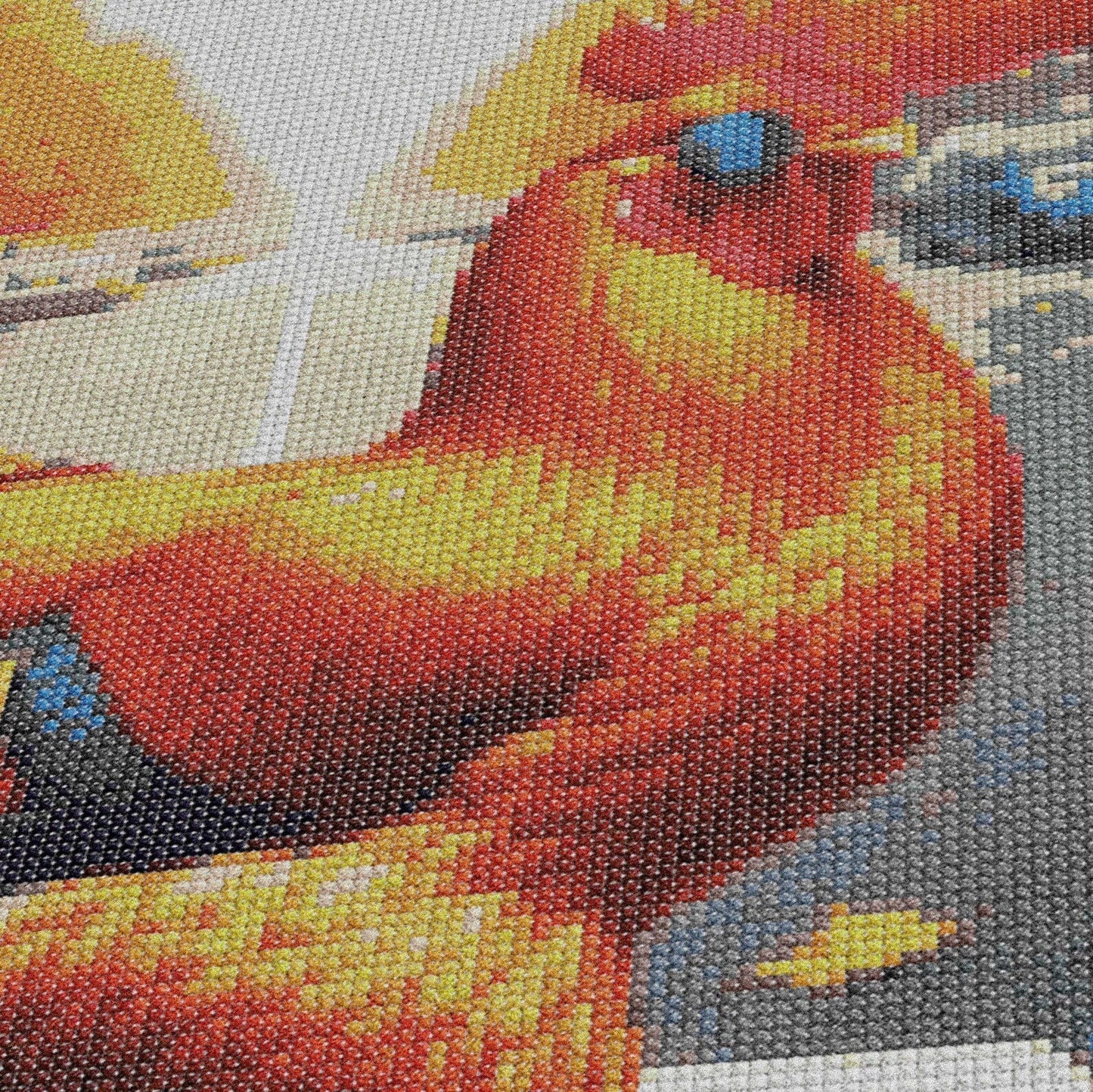 walking Chicken- Counted Cross Stitch Patterns - Printable Chart PDF Format Needlework Embroidery Crafts DIY DMC color