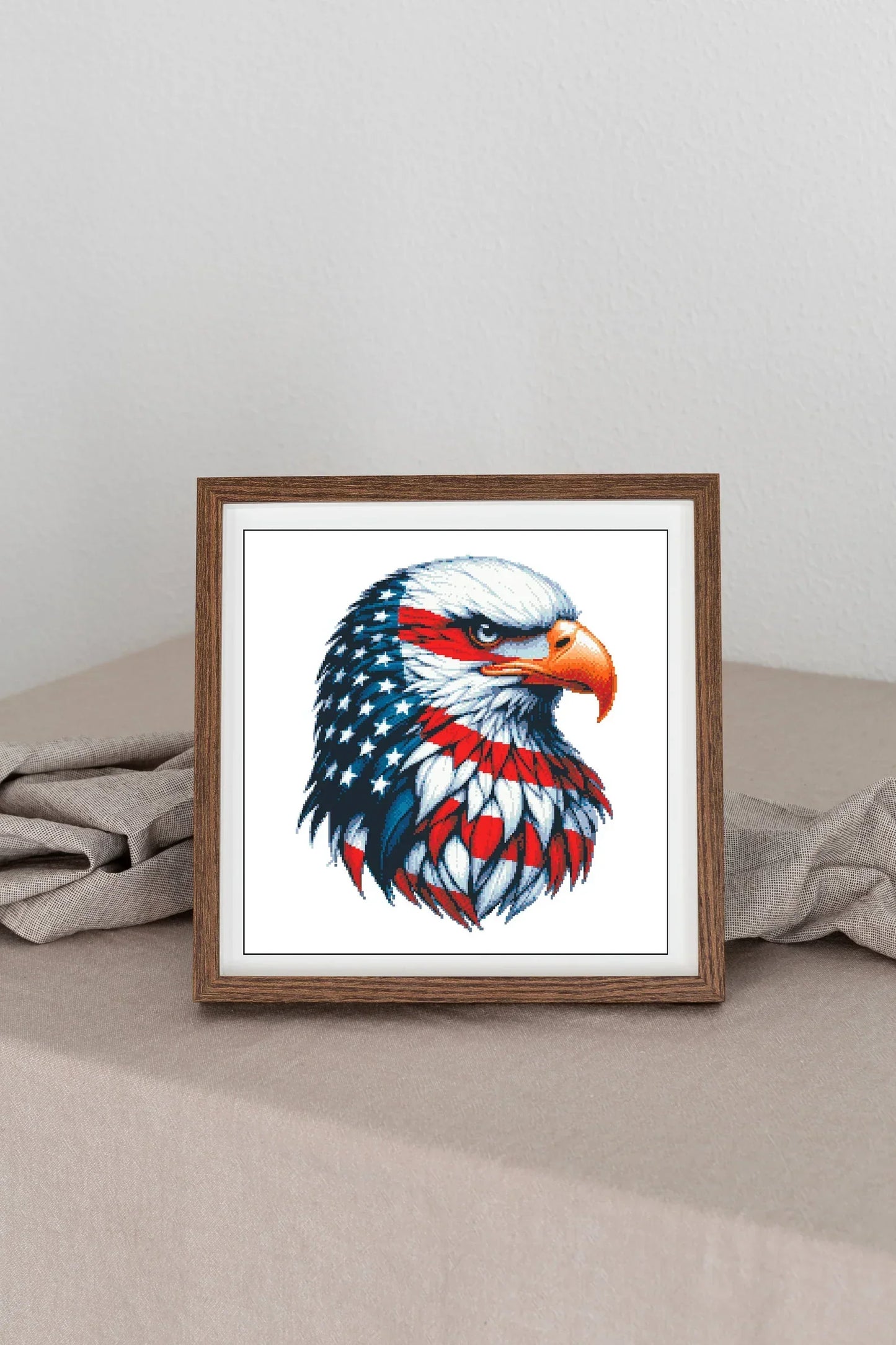 American Flag Cross Stitch Pattern,American Eagle,Independence Day,USA Patriotic,Pattern Keeper,xstitch,Pdf,Instant Download