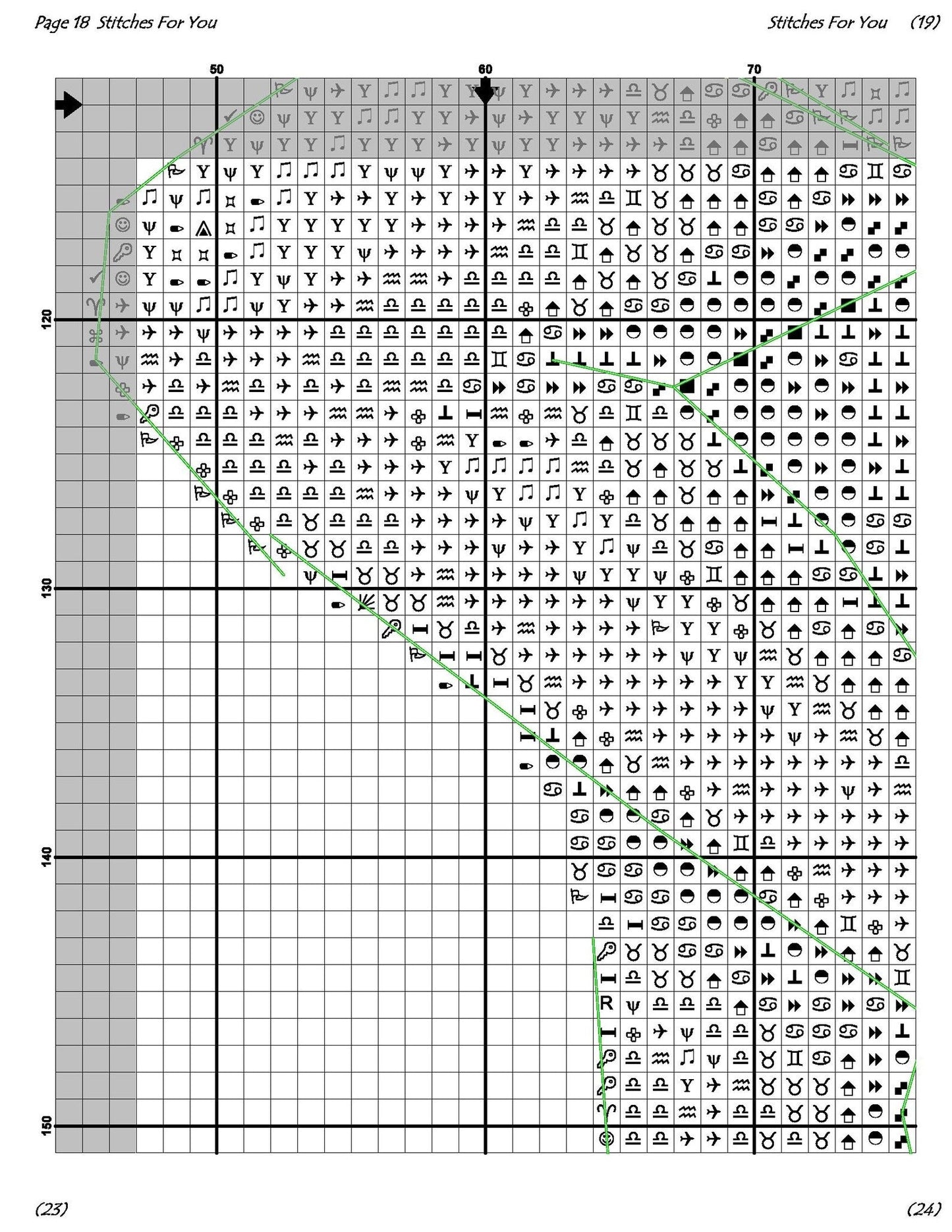 working girl - Counted Cross Stitch Patterns - Printable Chart PDF Format Needlework Embroidery Crafts DIY DMC color