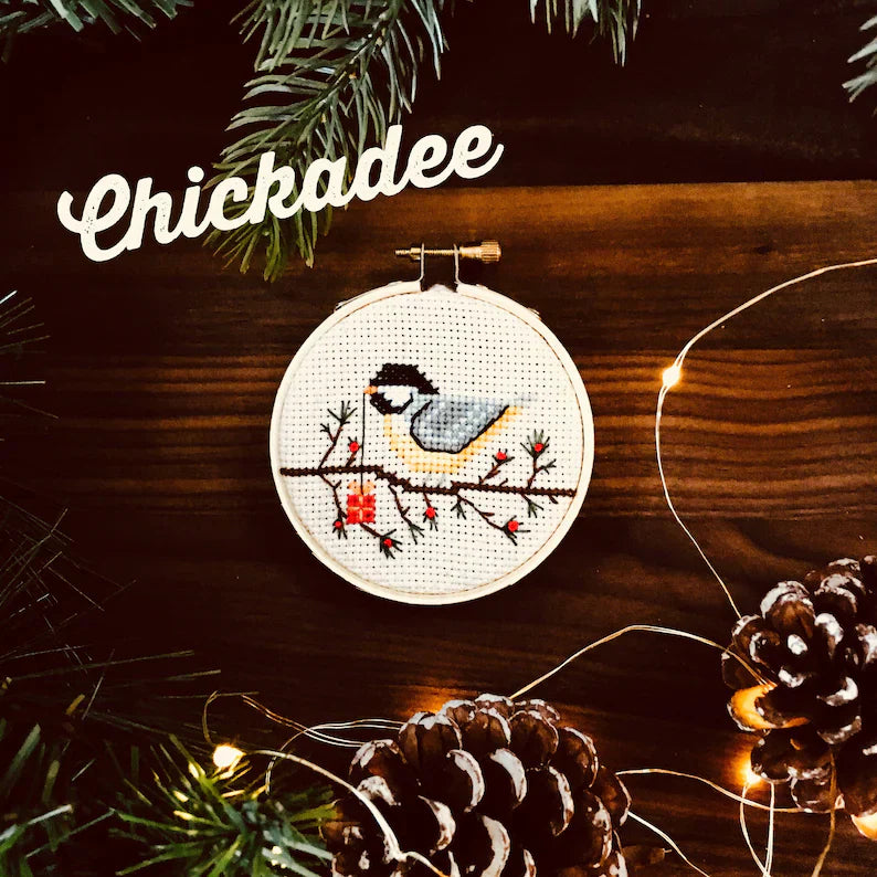 Holiday Birds Cross Stitch Pattern - 5 different designs
