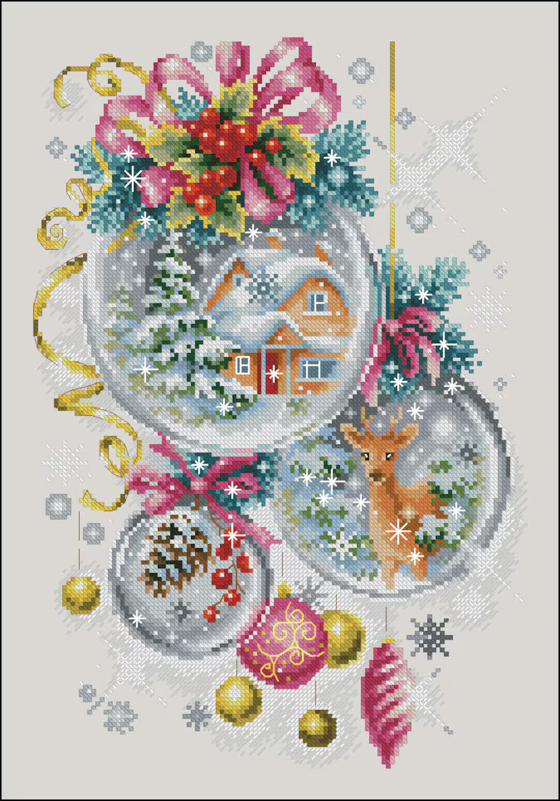 Christmas Tale Winter Wonderland Ornaments – Cross Stitch Pattern (PDF Instant Download)