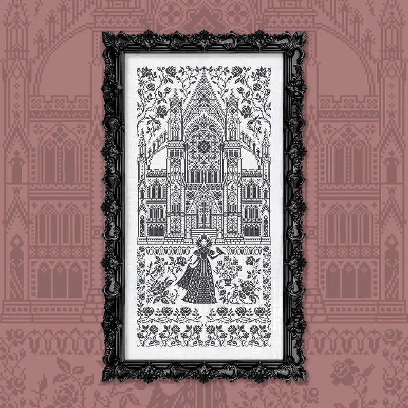 Digital Cross Stitch Pattern “Black Roses” OwlForest