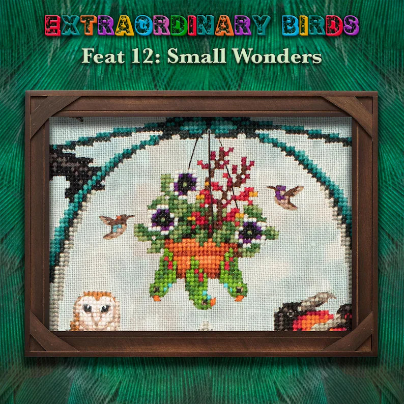Extraordinary Birds - Stitch Along Cross Stitch Pattern - PDF Instant Download